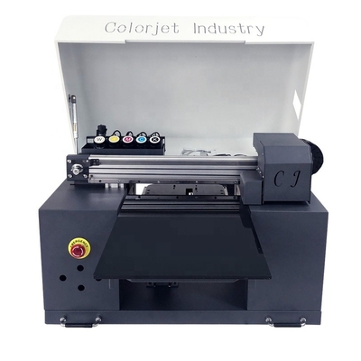 CJ Wooden Small Desktop A3 UV Printer for Mobile Phone Cover Glass Wooden Bottle with Rotary UV Led Printer