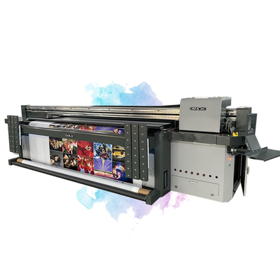 China Hotels Printer 2.5m 3.2m Large Format Vinyl Banner Poster Inkjet Plotter UV Led Hybrid Printer